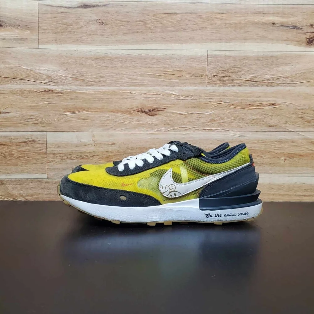 Nike Waffle One GS Go The Extra Smile Yellow Shoes Kids Boys Size 5Y_2